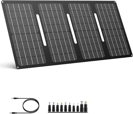 40W tấm pin mặt trời di động 15V DC ổ cắm cho ngoài trời cắm trại đi bộ đường dài