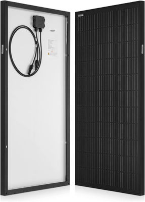 Các tấm pin mặt trời ban công đơn tinh thể 100W cho các tòa nhà thương mại