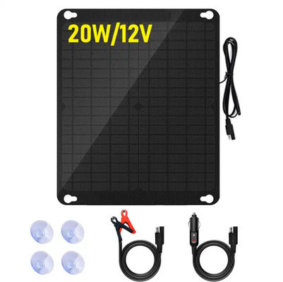 Bộ sạc pin năng lượng mặt trời 5W Bộ sạc pin mặt trời đơn tinh thể di động cho xe hơi