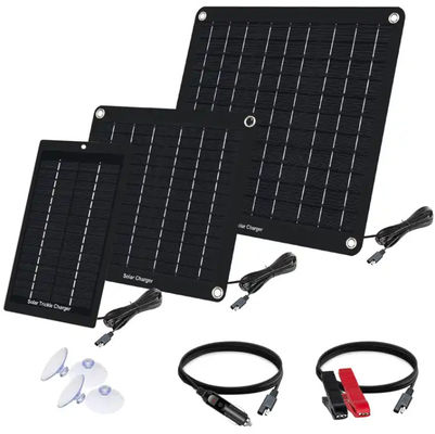 Bộ sạc pin năng lượng mặt trời 5W Bộ sạc pin mặt trời đơn tinh thể di động cho xe hơi