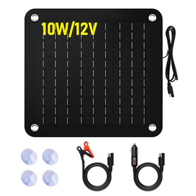 Bộ sạc pin năng lượng mặt trời 5W Bộ sạc pin mặt trời đơn tinh thể di động cho xe hơi