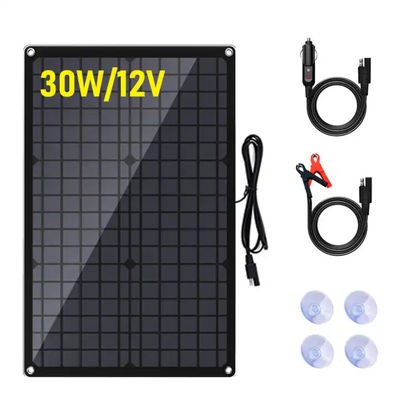 Bộ sạc pin năng lượng mặt trời 5W Bộ sạc pin mặt trời đơn tinh thể di động cho xe hơi