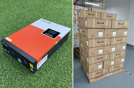 Nhà Off Grid Polycrystalline tấm pin mặt trời với Inverters 5.5KW với màu cam