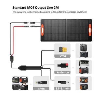 OEM 100w Bộ sạc tấm pin mặt trời Máy phát điện IP68