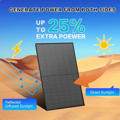 400W PV Monocrystalline Bifacial Solar Panels Kit 10BB