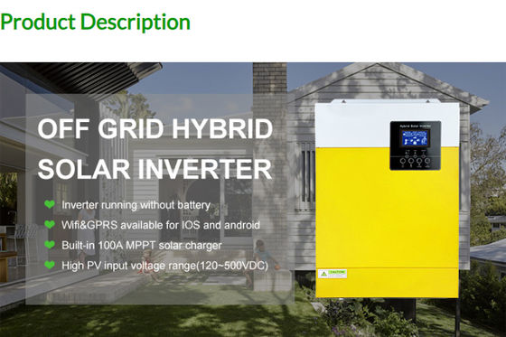 FT3000 Off Grid Inverter Pure Sine Wave Solar Inverter 3KW 110/120VAC với màu vàng