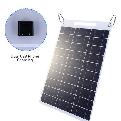 Đĩa năng lượng mặt trời di động Polycrystalline Silicon gấp đi bộ Mô-đun năng lượng mặt trời 30W