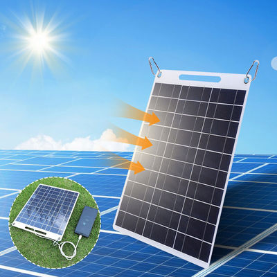 Đĩa năng lượng mặt trời di động Polycrystalline Silicon gấp đi bộ Mô-đun năng lượng mặt trời 30W
