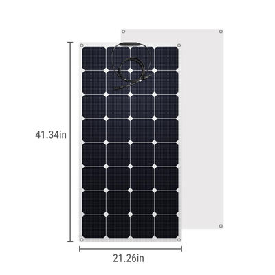 Các mô-đun tấm pin mặt trời bán linh hoạt đơn tinh 100W 12 Volt OEM