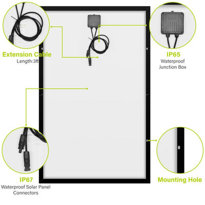 250W 15V Monocrystalline Flexible Solar Panel cho RV Marine