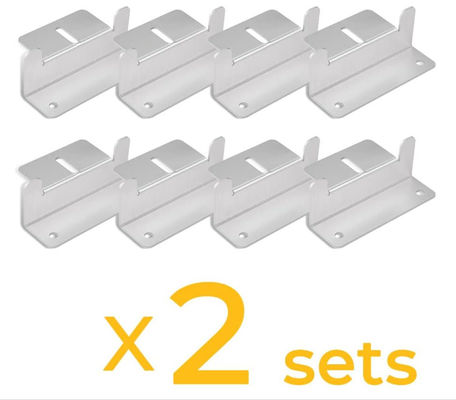 16 Đơn vị Campervan Phân tích tấm pin mặt trời Thiết bị gắn bracket cho mái nhà gạch