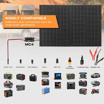 100W Off Grid Bộ sạc năng lượng mặt trời gập