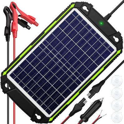 Bộ sạc pin mặt trời chống nước 10W 12V Bảo trì cho xe thuyền RV biển