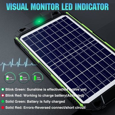 Bộ sạc pin mặt trời chống nước 10W 12V Bảo trì cho xe thuyền RV biển