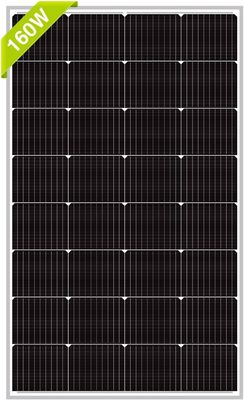 160W Off Grid Monocrystalline Photovoltaic Cell Module Mono Poly Solar Panel 12V