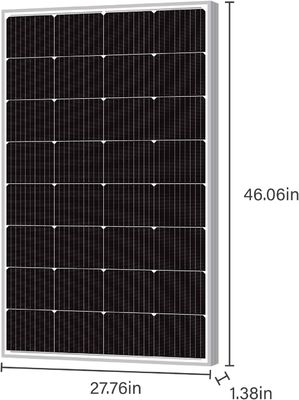 160W Off Grid Monocrystalline Photovoltaic Cell Module Mono Poly Solar Panel 12V