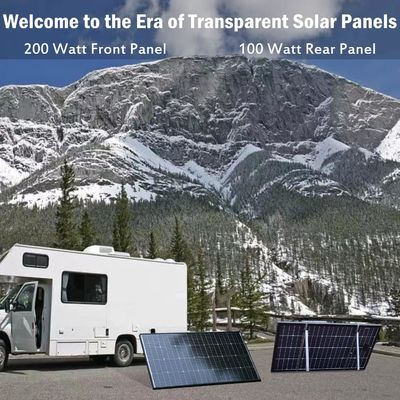 200W Mặt trời đơn tinh thể PV Panel Mô-đun 12V 10BB Cho RV Home
