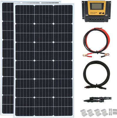 200 Watt 24V Rigid Solar Panel Monocrystalline Module Off Grid Hệ thống