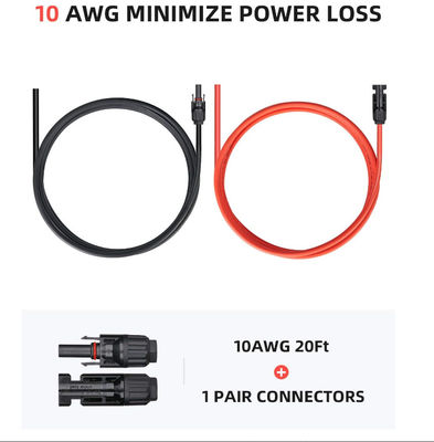 10AWG Photovoltaic Extension Cables Solar Panel Accessories For Portable Solar Panel Các phụ kiện cho tấm pin mặt trời di động