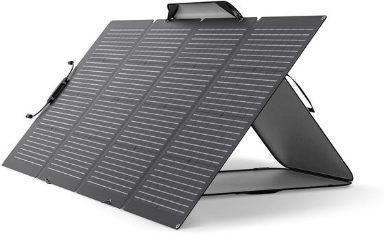 220 Watt tấm pin mặt trời di động gấp hai mặt đơn tinh thể cho ngoài trời