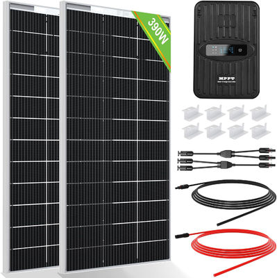 Bộ bảng điều khiển năng lượng mặt trời đơn tinh thể MPPT Off Grid 400 Watt 12V