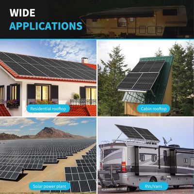 24V 320W tấm pin mặt trời đơn tinh thể On Off Grid cho RV Trailers