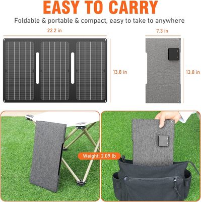 30 Watt portable ban công tấm pin mặt trời đơn tinh thể silicon chống nước