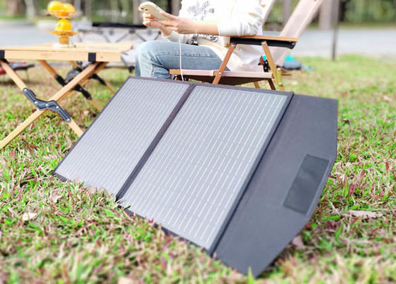 FT160 Hệ thống sạc pin mặt trời linh hoạt di động 160W 18V với ABS màu đen