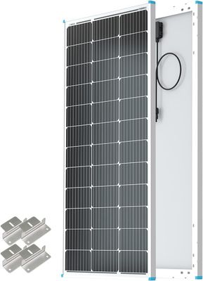 Photovoltaic Monocrystalline Balcony Panel Solar 100 Watt 12V OEM