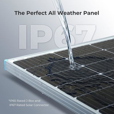 Photovoltaic Monocrystalline Balcony Panel Solar 100 Watt 12V OEM
