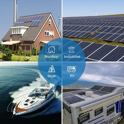 Polycrystalline ban công tấm pin mặt trời Off Grid 100 Watt 12 Volt