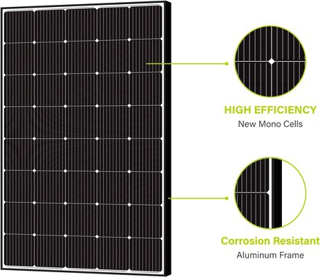 250W 15V Monocrystalline Sloar Panel Photovoltaic Module Off Grid Đèn