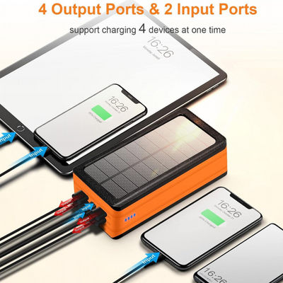 Bộ sạc điện thoại không dây pin mặt trời cầm tay 50000mAh
