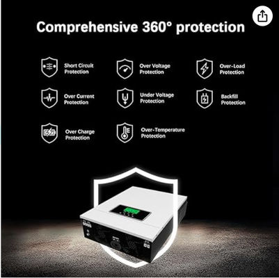 FT3000 Mặt trời Inverter lai 3200WCập trong 80A MPPT điều khiển sạc mặt trời với màu trắng