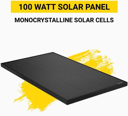 Các tấm pin mặt trời ban công đơn tinh thể 100W cho các tòa nhà thương mại