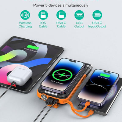 Thang điện sạc năng lượng mặt trời di động không dây với đài FM 20000mAh