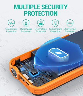 Thang điện sạc năng lượng mặt trời di động không dây với đài FM 20000mAh