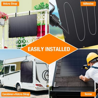 120W 21,7V Phân tích pin mặt trời linh hoạt Dùng cho xe ô tô Caravan Camper thuyền mái nhà