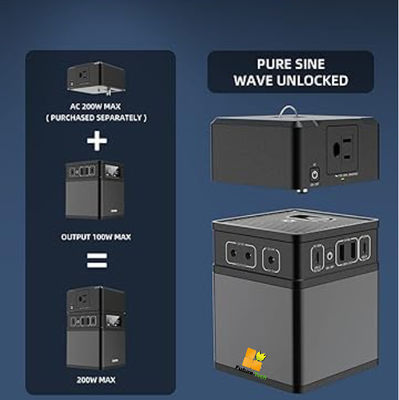 FTB200 AC 200W-14002 pin lithium ion mặt trời cho hệ thống năng lượng mặt trời