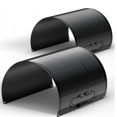 Đen ETFE 100Watt Phân tích Mặt trời đơn tinh thể linh hoạt pin mặt trời cho du thuyền, xe cắm trại, RV,4WD