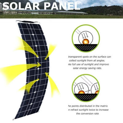 300W Monocrystalline Usb Solar Panel Kit cho nhà máy 50A 12-24V