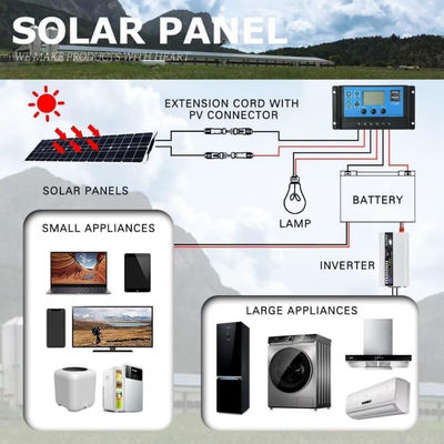 300W Monocrystalline Usb Solar Panel Kit cho nhà máy 50A 12-24V