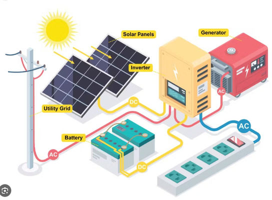FTB1200 PV hệ thống sản xuất điện mặt trời Micro Inverter với màu trắng