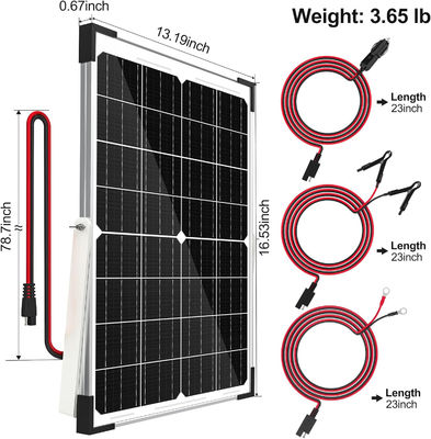 25W pin năng lượng mặt trời bộ sạc trục duy trì 12V cho xe máy xe máy