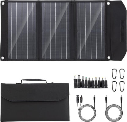 Bộ sạc tấm pin mặt trời di động gấp 30W cho cắm trại ngoài trời
