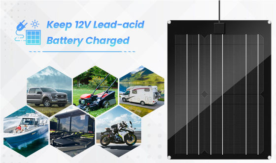 FTBM15 Bộ bảng điều khiển năng lượng mặt trời tích hợp MPPT Charge Controller chống nước với màu đen