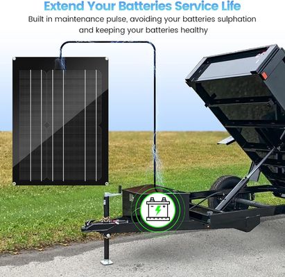 Trickle pin năng lượng mặt trời xe ô tô bộ sạc bảo trì cho RV 15W 12V
