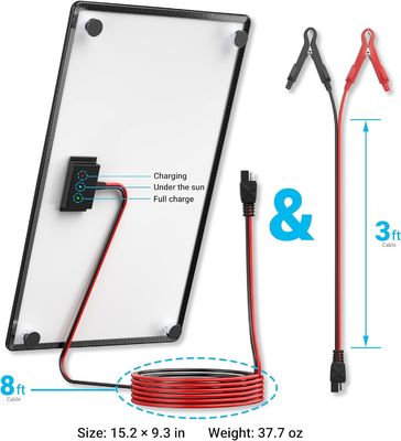 Máy sạc pin mặt trời từ tính 10W 12V Máy bảo trì nước cho thuyền