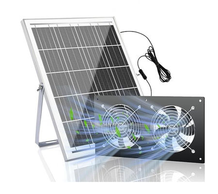FTB20 Outdoor Solar Panel Kit Quạt xả chạy cho gà IP65 chống nước