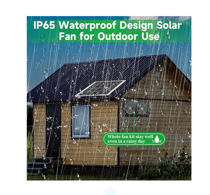 FTB20 Outdoor Solar Panel Kit Quạt xả chạy cho gà IP65 chống nước